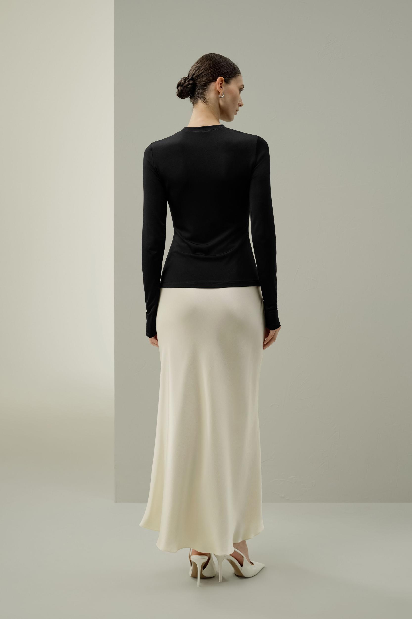 Silk Breeze Jersey Long Sleeve Slinky Top Product Image