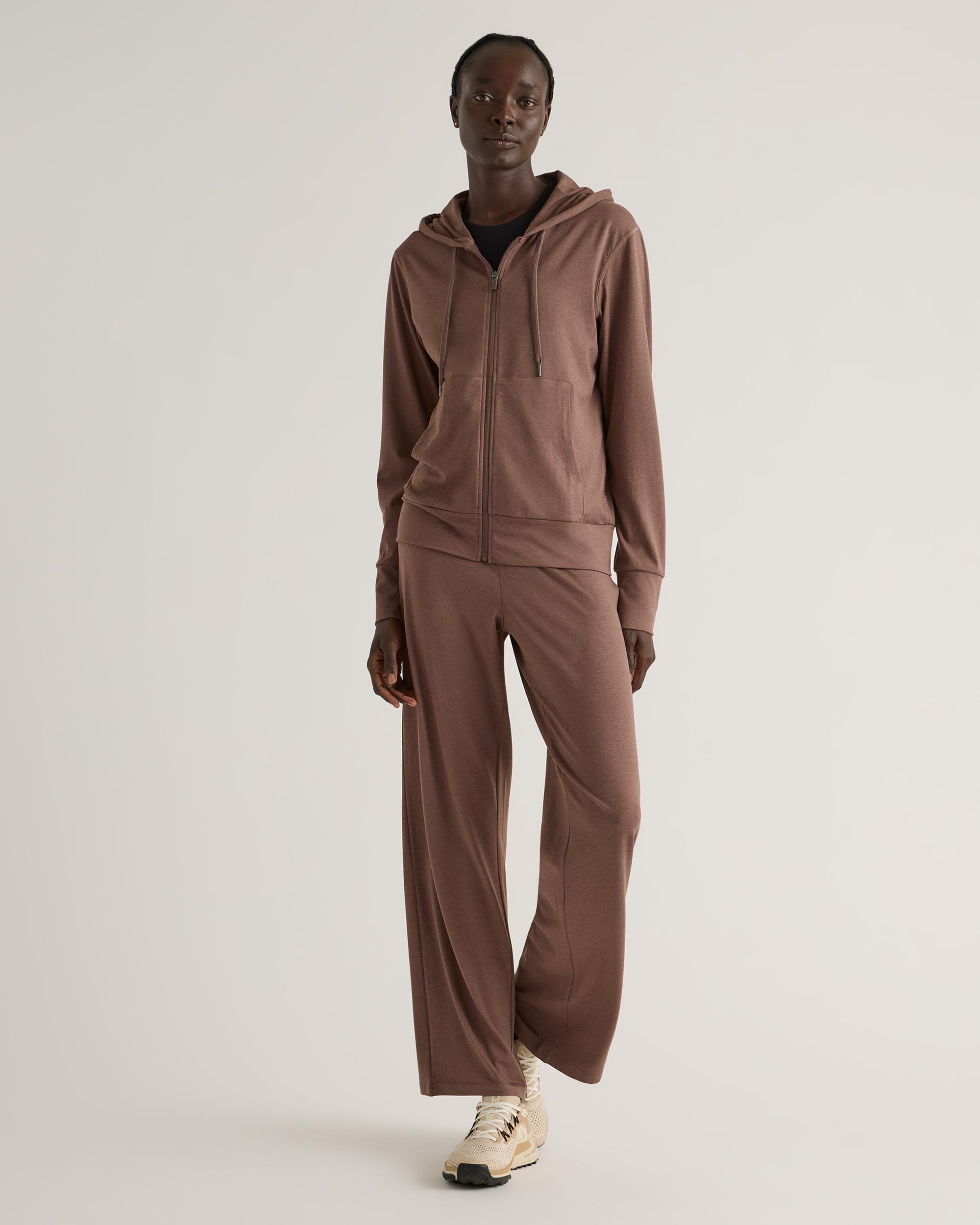 Quince | Women's Flowknit Full Zip Hoodie Recycled Polyester Product Image