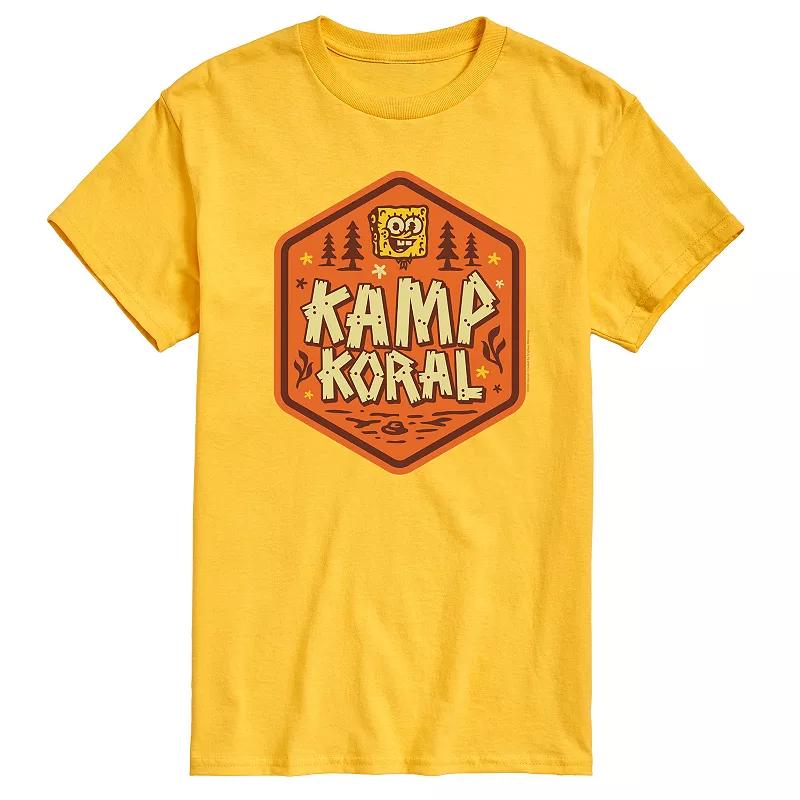Men's SpongeBob SquarePant Kamp Koral Graphic Tee,  Product Image