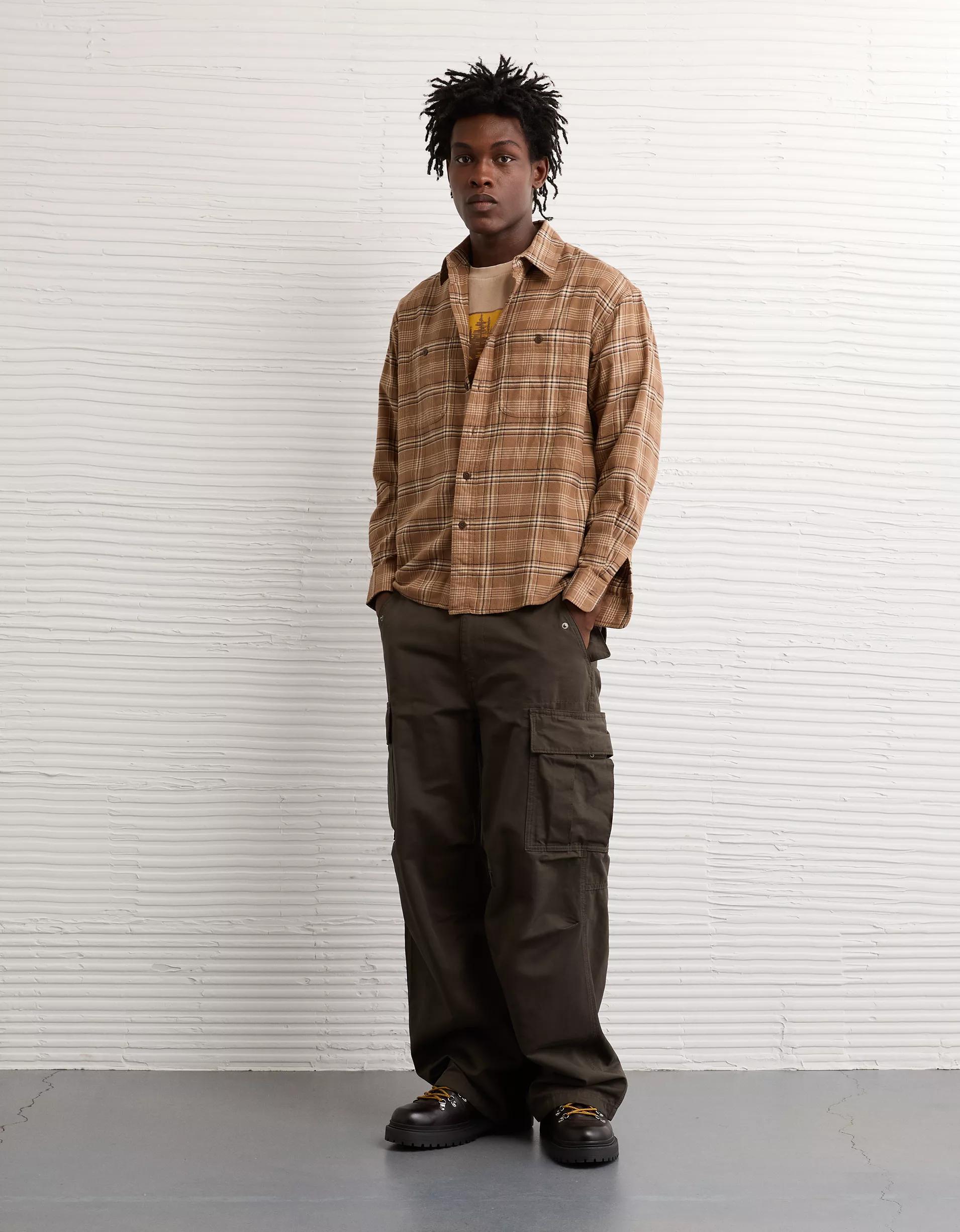 AE Relaxed Fit Everyday Flannel Shirt Product Image