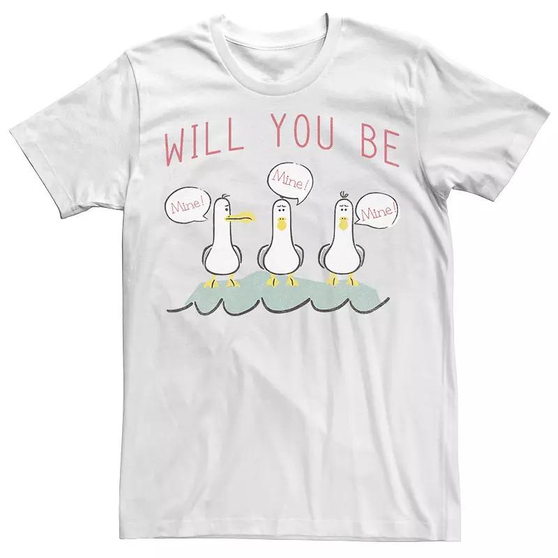 Disney / Pixar's Finding Nemo Men's Valentine's Day Seagulls Be Mine Tee,  Product Image