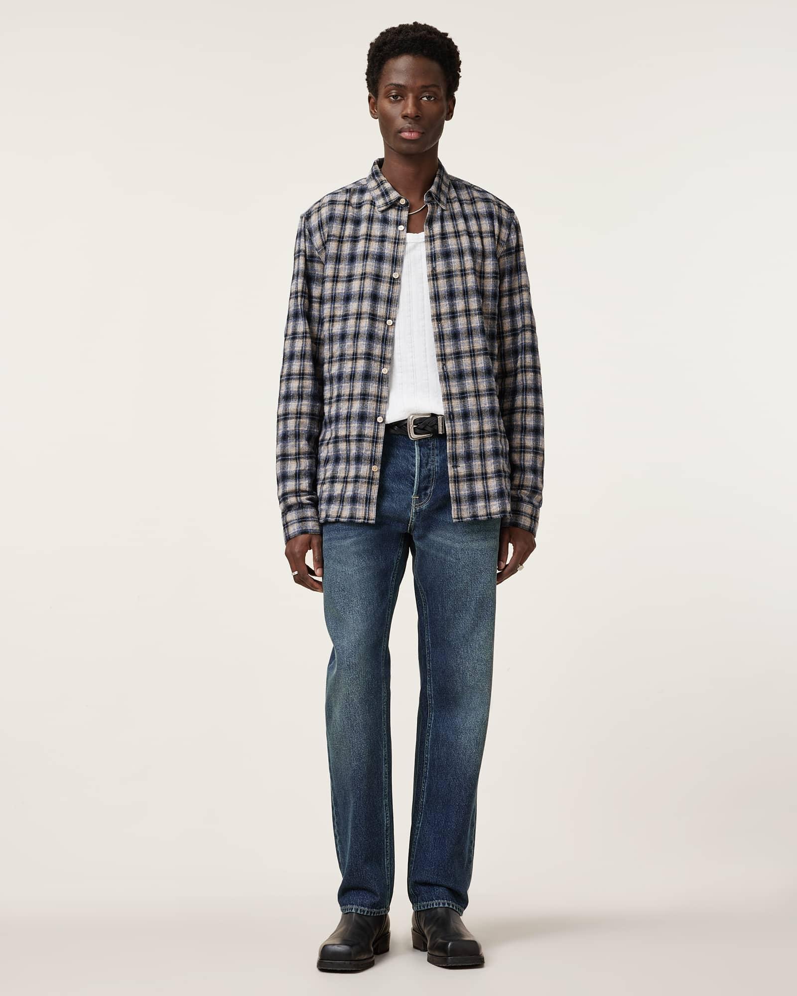 Reid Straight Fit Denim Jeans Product Image