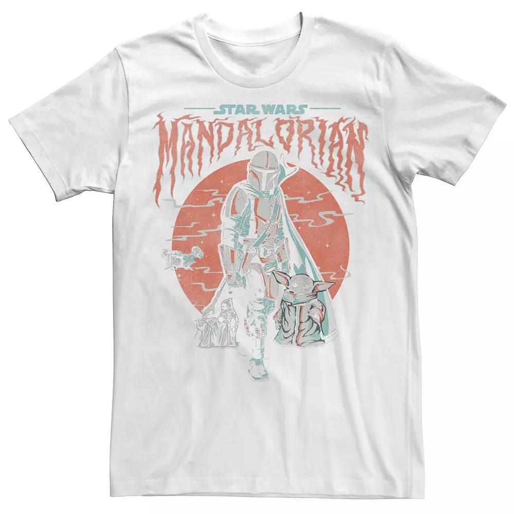 Men's Star Wars The Mandalorian & The Child Foggy Portrait Tee,  Product Image