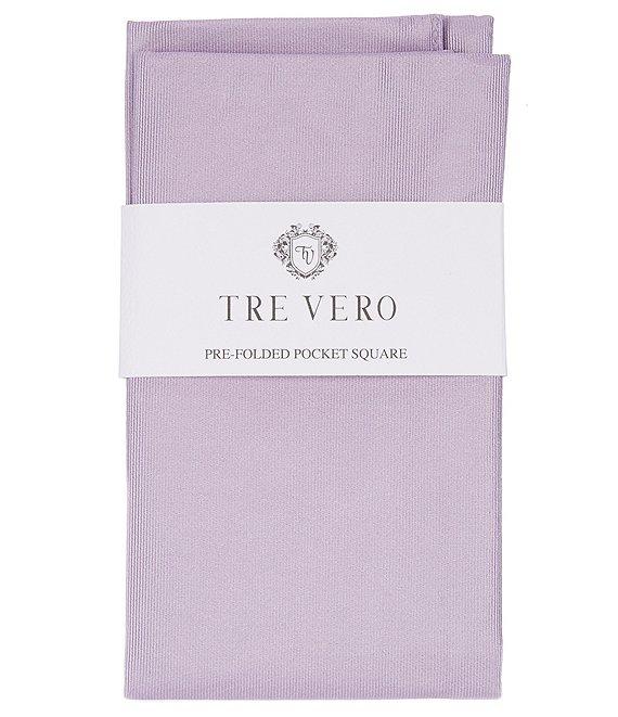 Tre Vero Solid Silk Pre-Folded Pocket Square Product Image