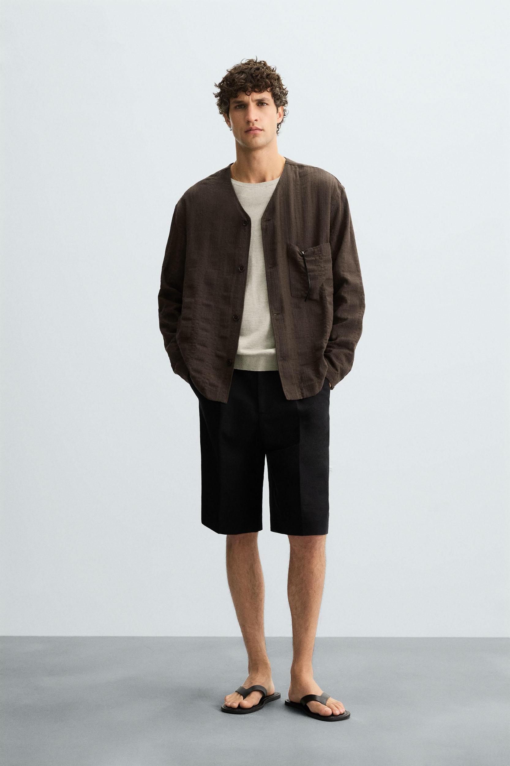 STRIPED JACQUARD SHIRT Product Image