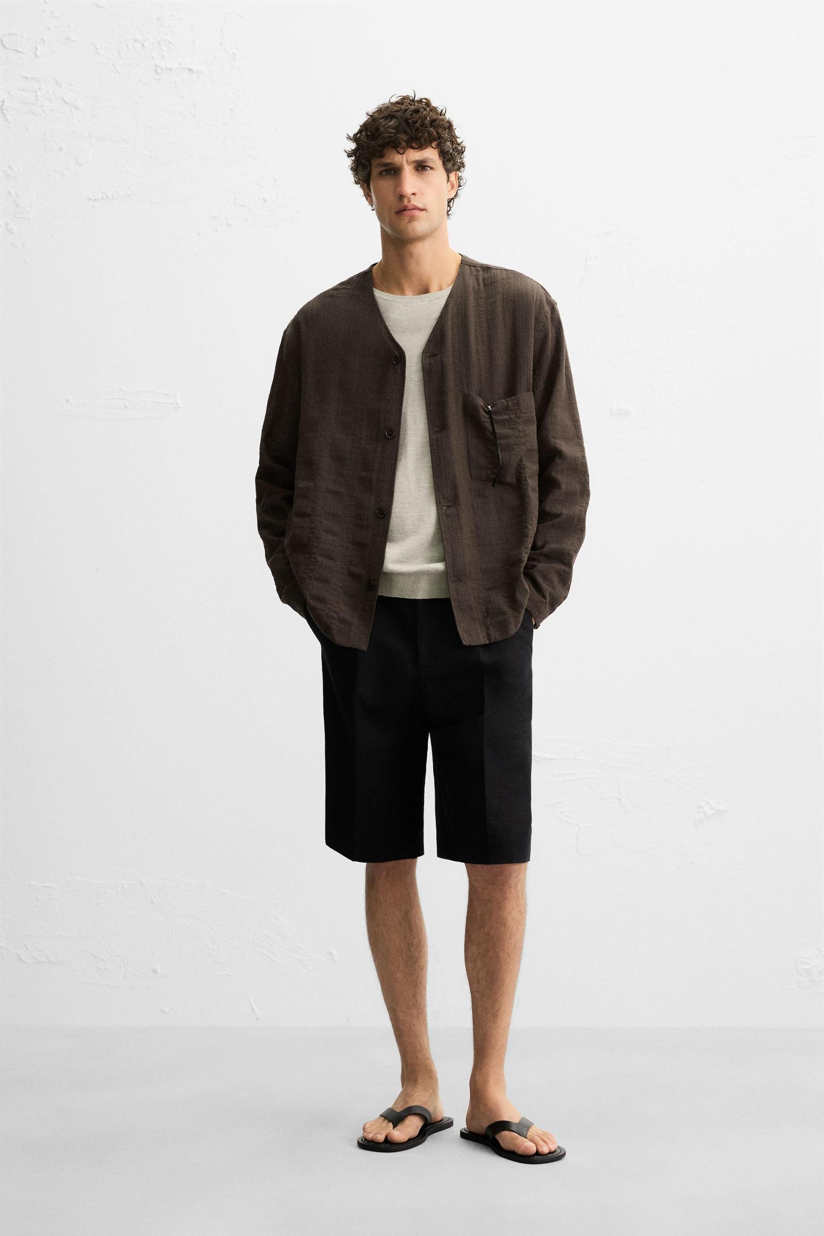 STRIPED JACQUARD SHIRT Product Image