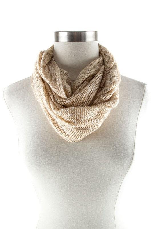 TWO TONED INFINITY SCARF Product Image