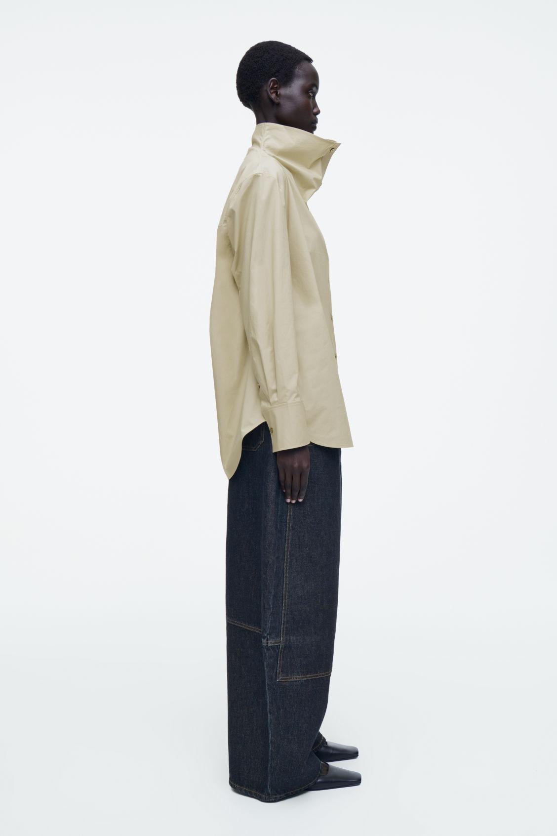 RELAXED FUNNEL-NECK SHIRT Product Image