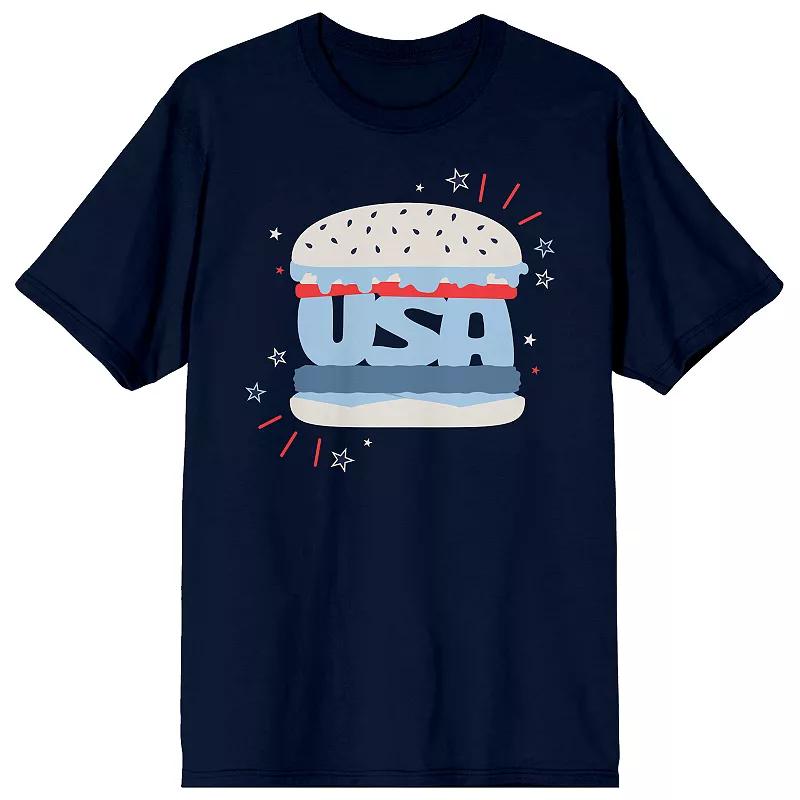 Men's Americana USA Hamburger Tee,  Product Image