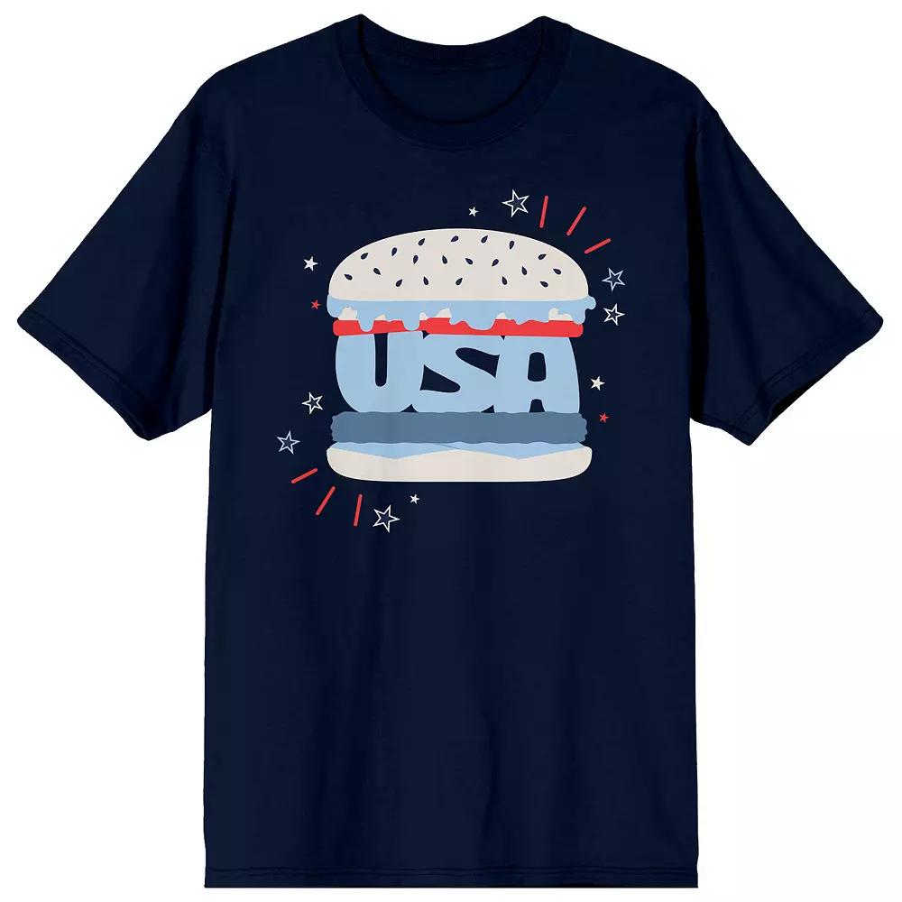 Men's Americana USA Hamburger Tee,  Product Image