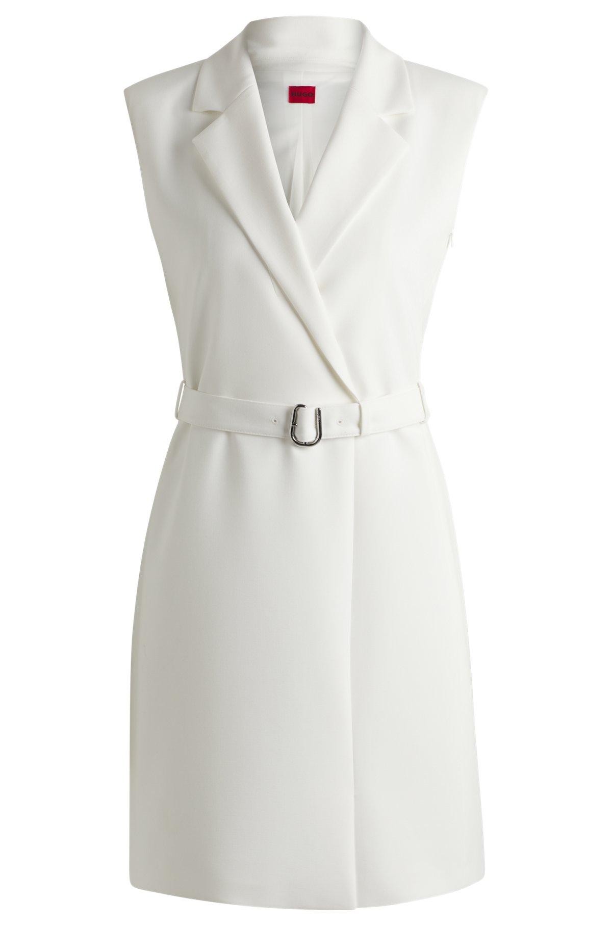 Blazer-style dress with buckled belt Product Image