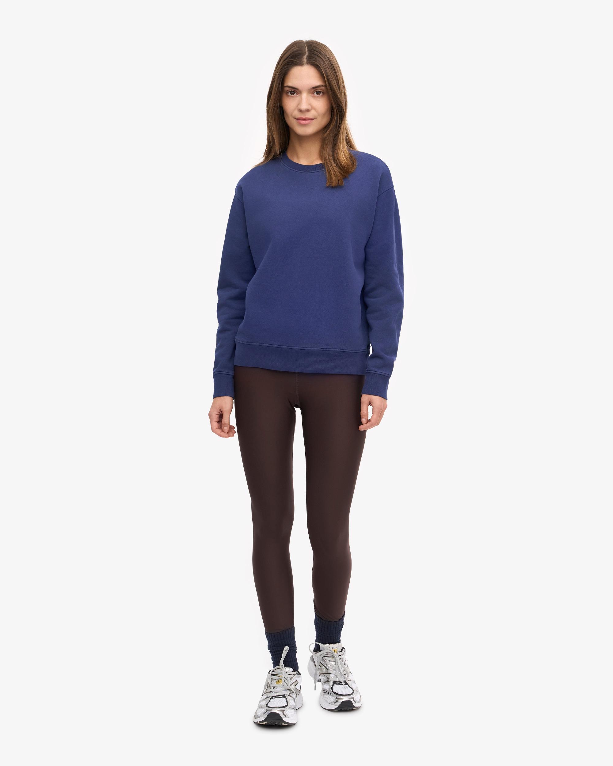 Women Classic Organic Crew - Marine Blue Product Image