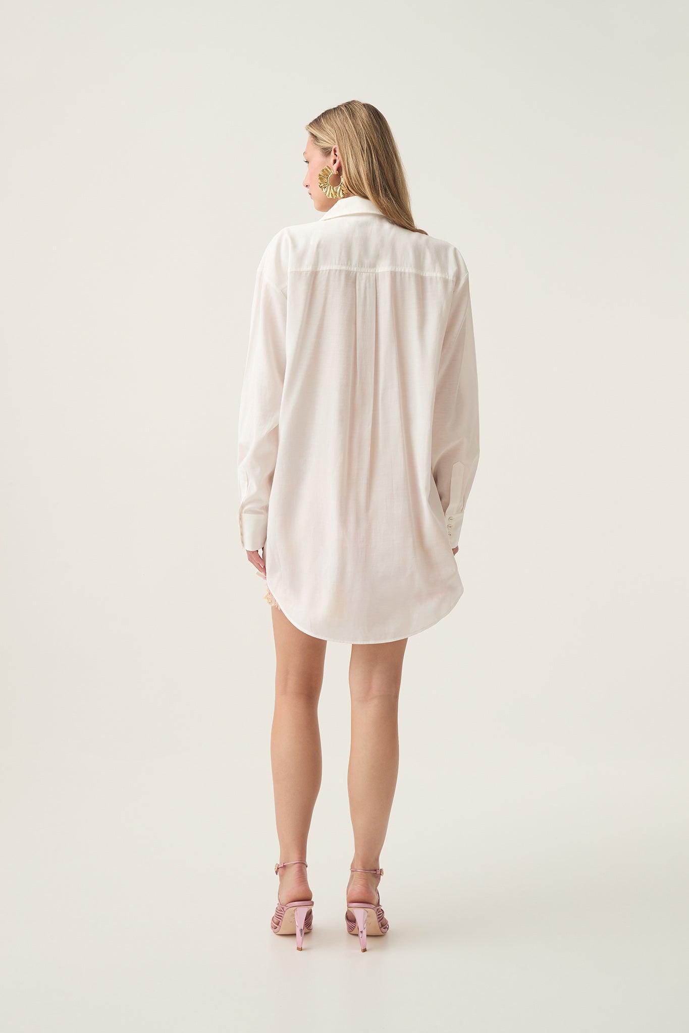 Paradise Wrap Front Mini Dress Product Image