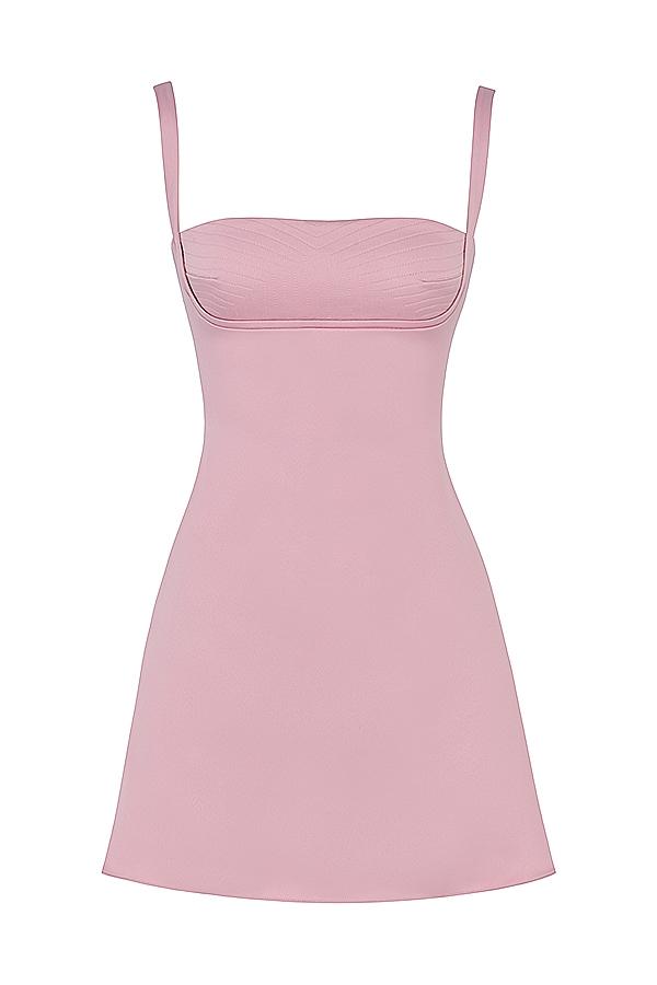 Kara  pink quartz mini dress Product Image