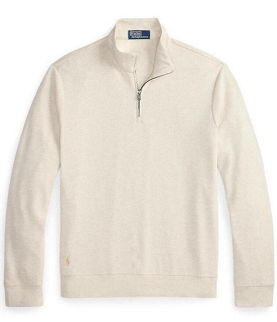 Polo Ralph Lauren Textured Double-Knit Quarter-Zip Pullover Product Image