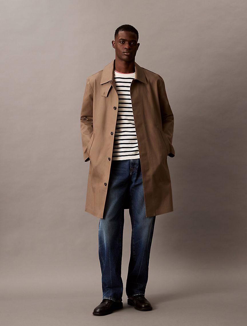 Smooth Cotton Striped Classic Sweater Product Image