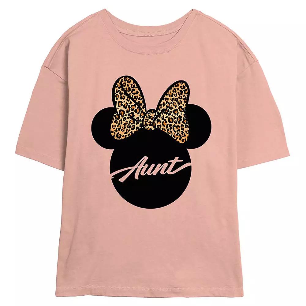 Disney's Minnie Mouse Aunt Women's Skimmer Graphic Tee, Size: XXL, Pink Product Image
