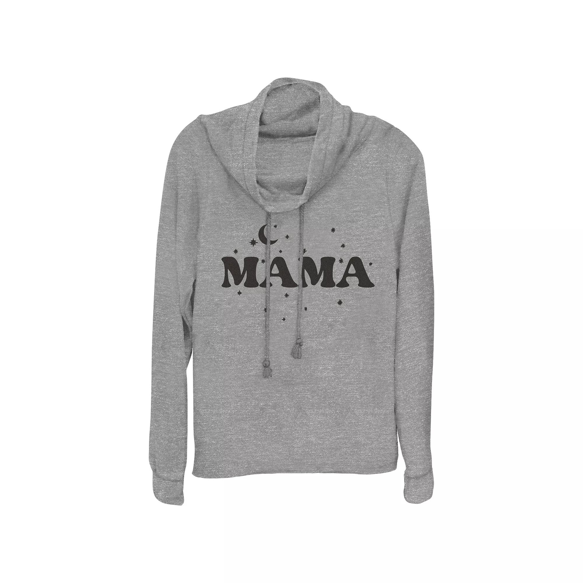 Women's Mama Cowlneck Graphic Lightweight Long Sleeve,  Product Image