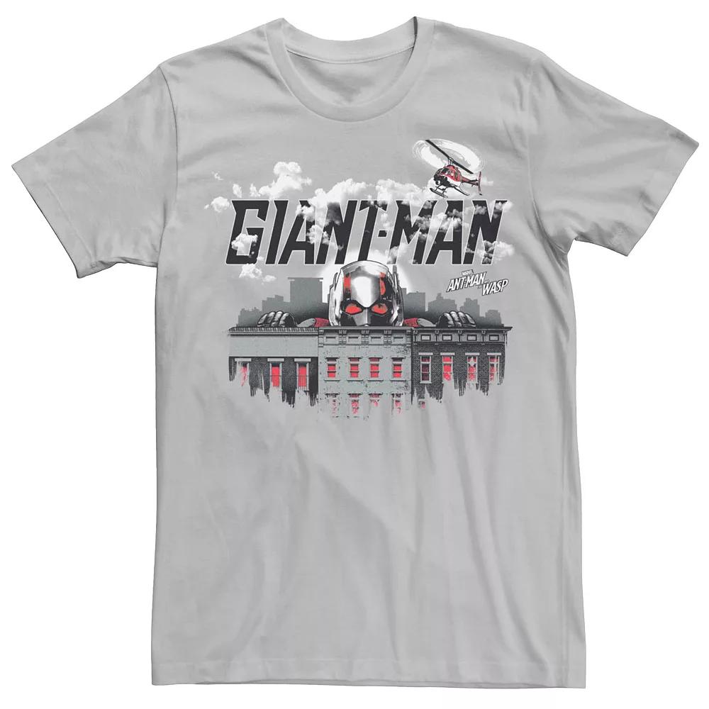 Men's Teen Marvel Ant-Man And The Wasp Giant-Man City Tee, Size: Large, Silver Product Image