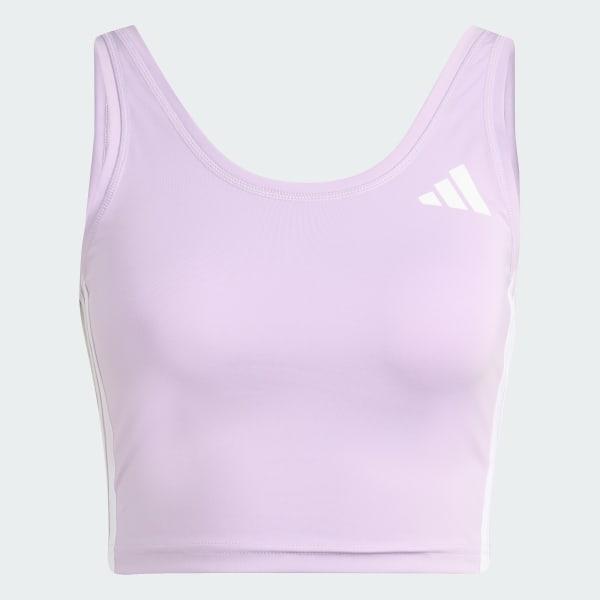 Train Essentials 3-Stripes Crop Tank Top Product Image