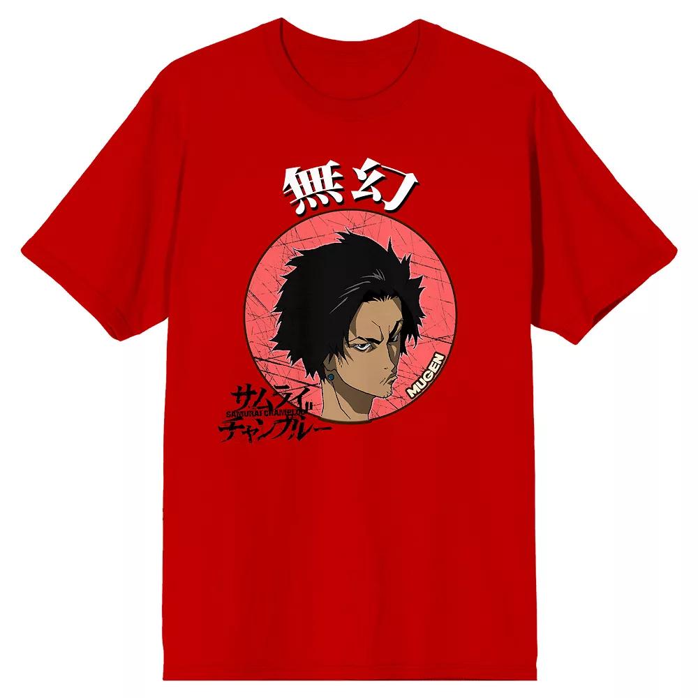 Men's Samurai Champloo Mugen Head Tee, Size: XXL, Red Product Image