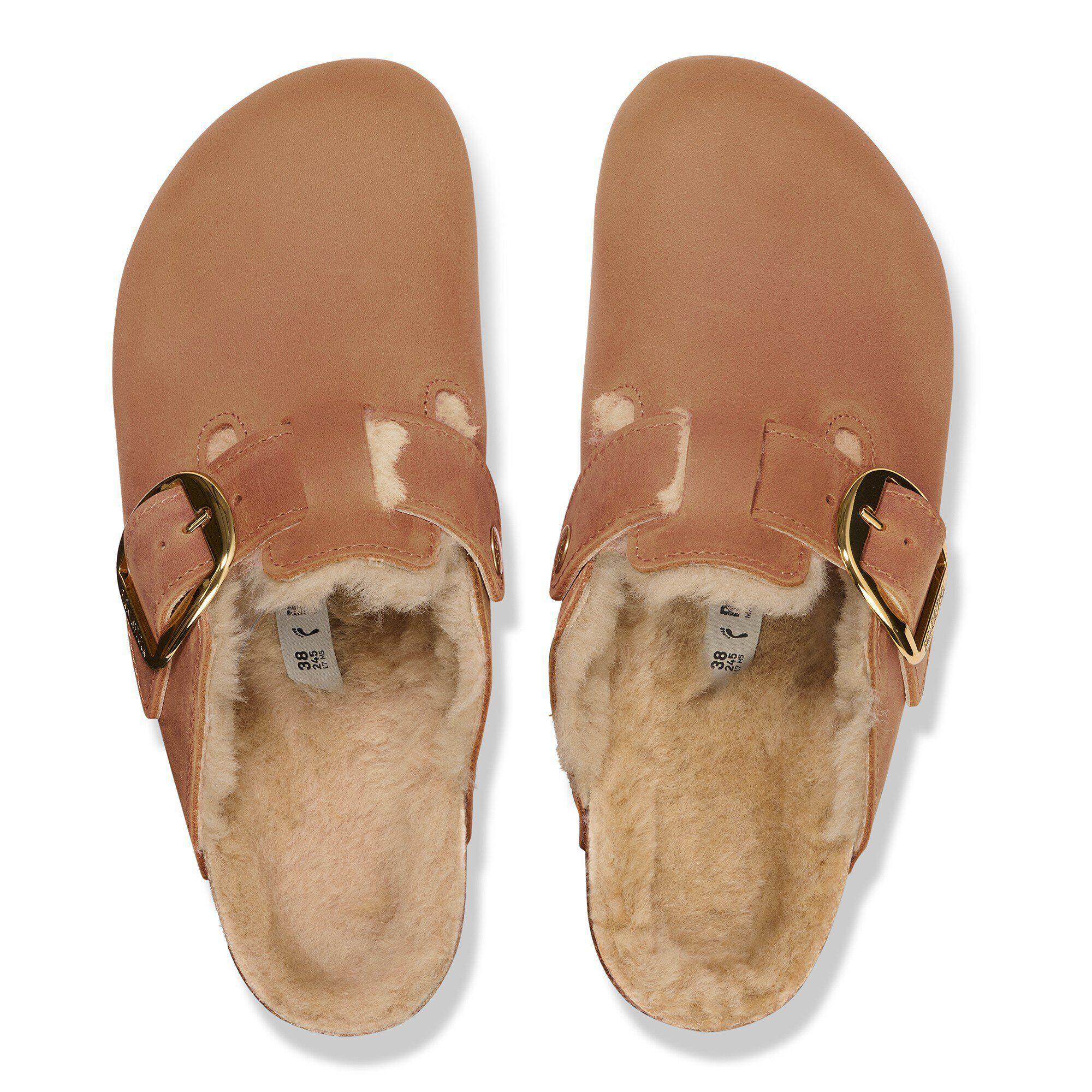 Boston Big Buckle Shearling Natural Leather Oiled Product Image