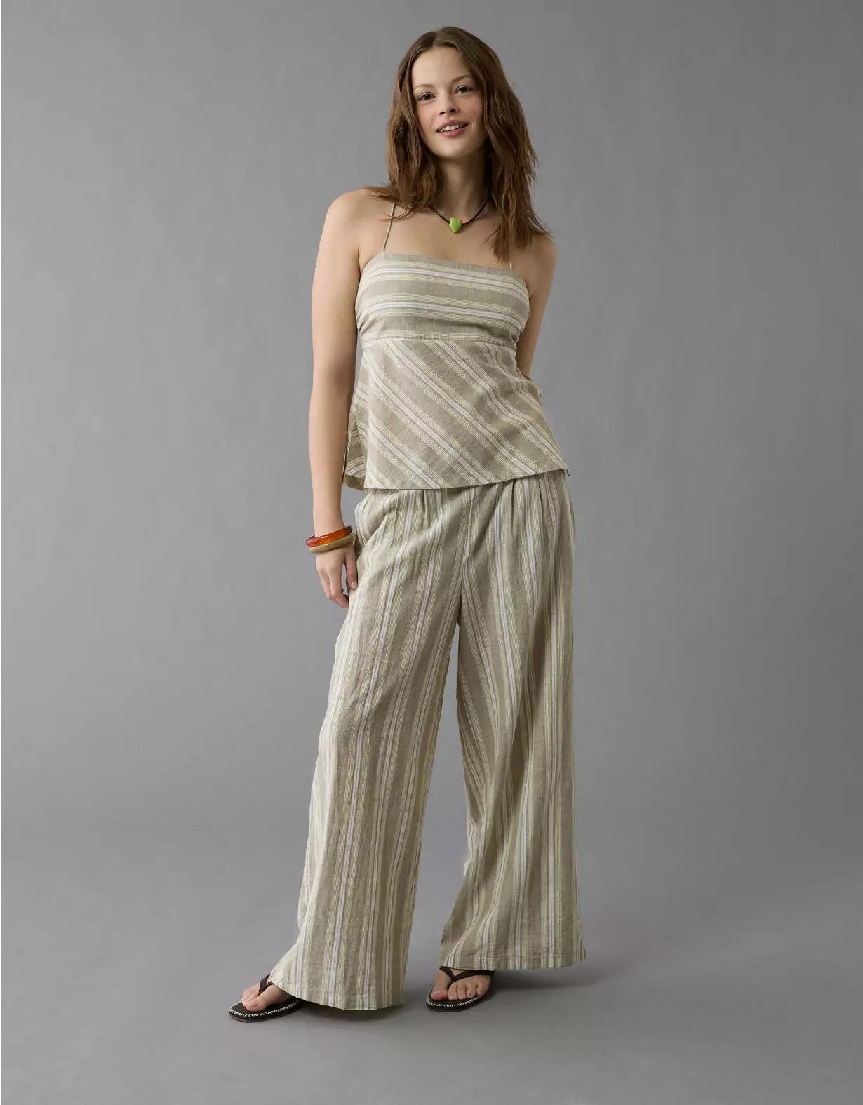 AE Striped Halter Top Product Image