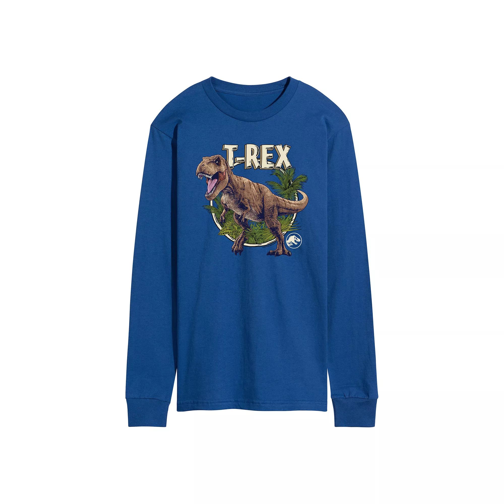 Men's Jurassic World Tyrannosaurus Rex Long Sleeve Graphic Tee,  Product Image