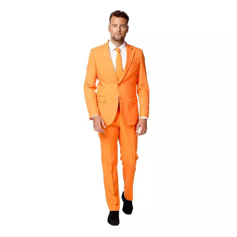 Men's OppoSuits Slim-Fit Solid Suit & Tie Set,  Product Image