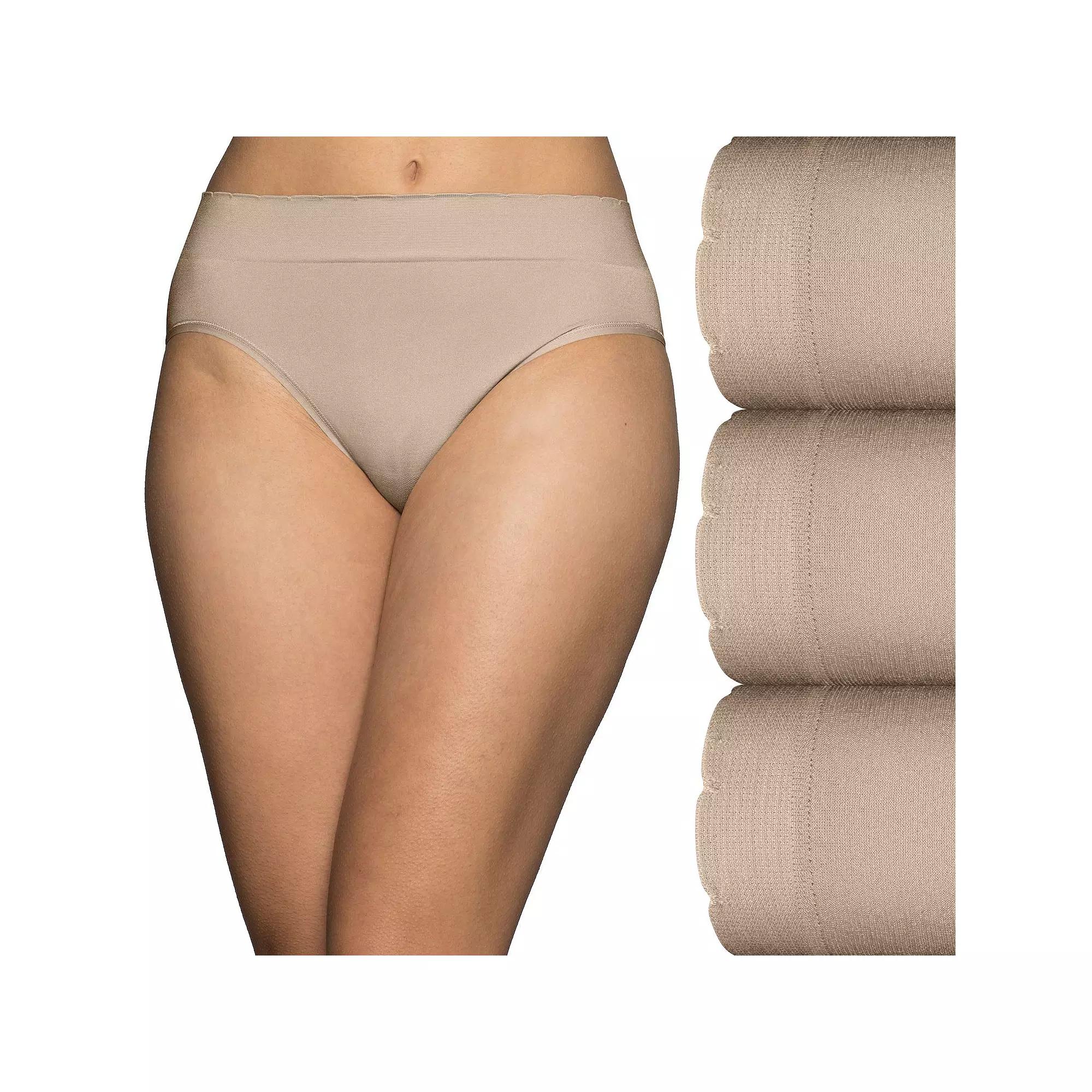 Vanity Fair Lingerie® No Pinch No Show Seamless Hi-Cut 3-Pack Brief Panty Set 13417, Women's,  Product Image