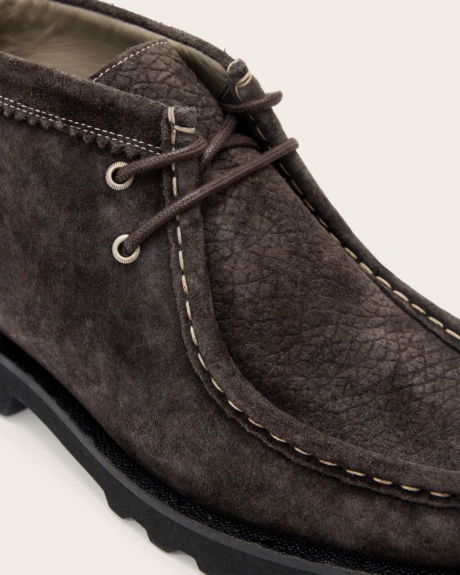 Skiff Suede Boots Warm Grey | ALLSAINTS US Product Image