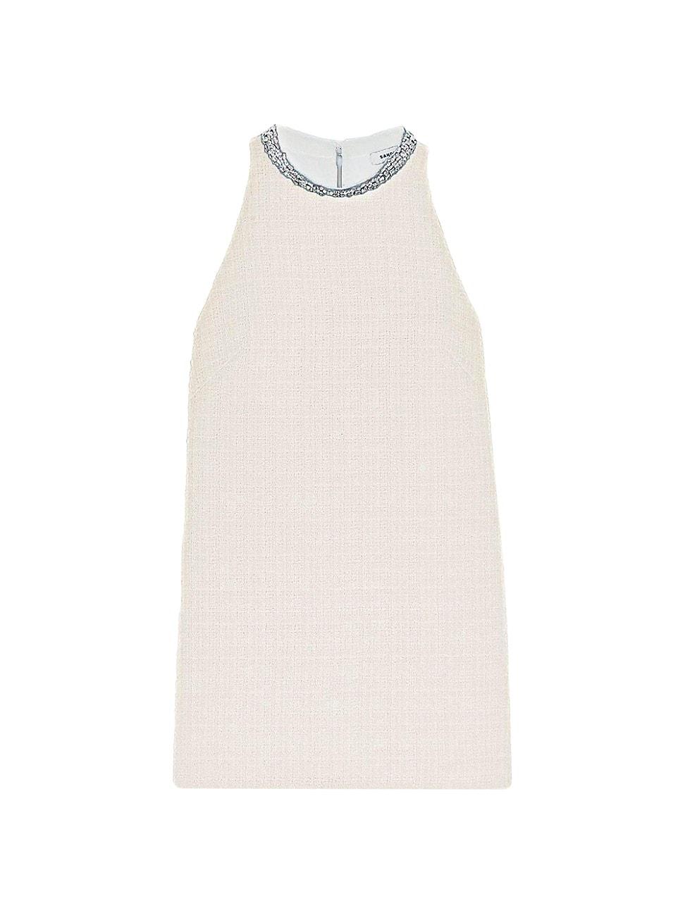 Womens Dress with Jewelry Collar Product Image