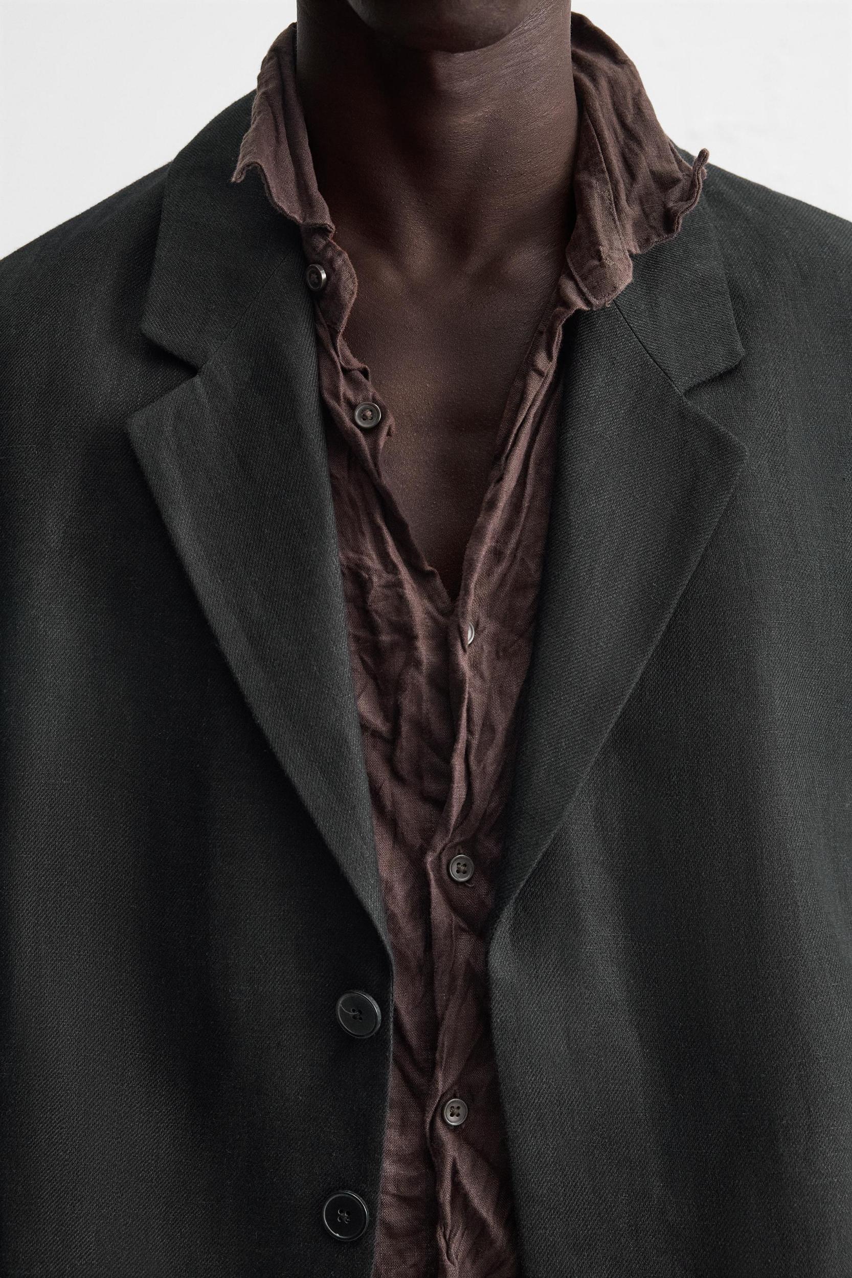 100% LINEN SUIT BLAZER Product Image