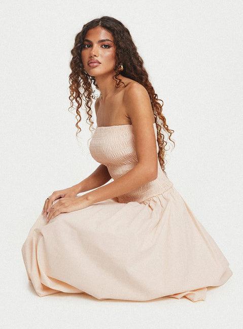 Atara Maxi Dress Cream Product Image