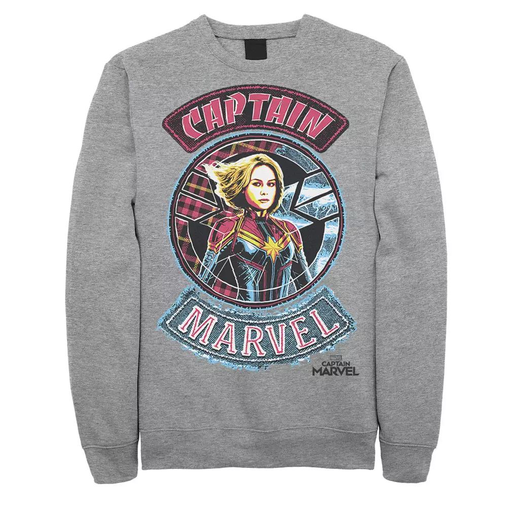 Men's Marvel Captain Marvel Stitched Patched Portrait Tee,  Product Image