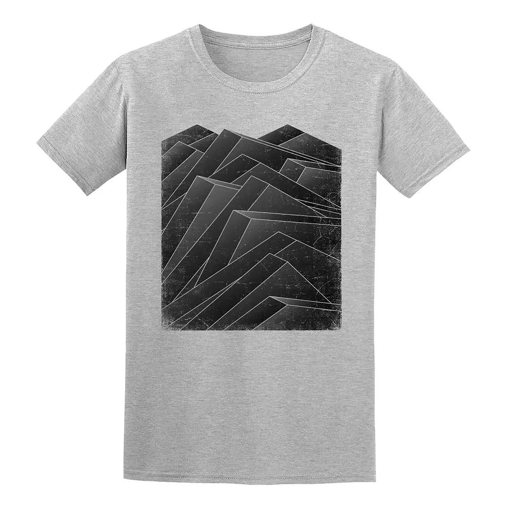 Men's COLAB89 by Threadless Bulo Isometric Waves Tee, Size: Small, Sport Gray Product Image