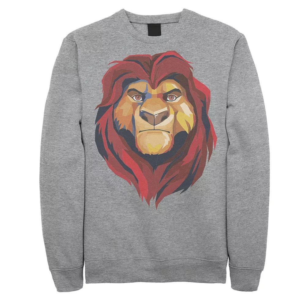 Disney's The Lion King Mufasa Men's Geometrics Sweatshirt, Size: XXL, Athletic Grey Product Image