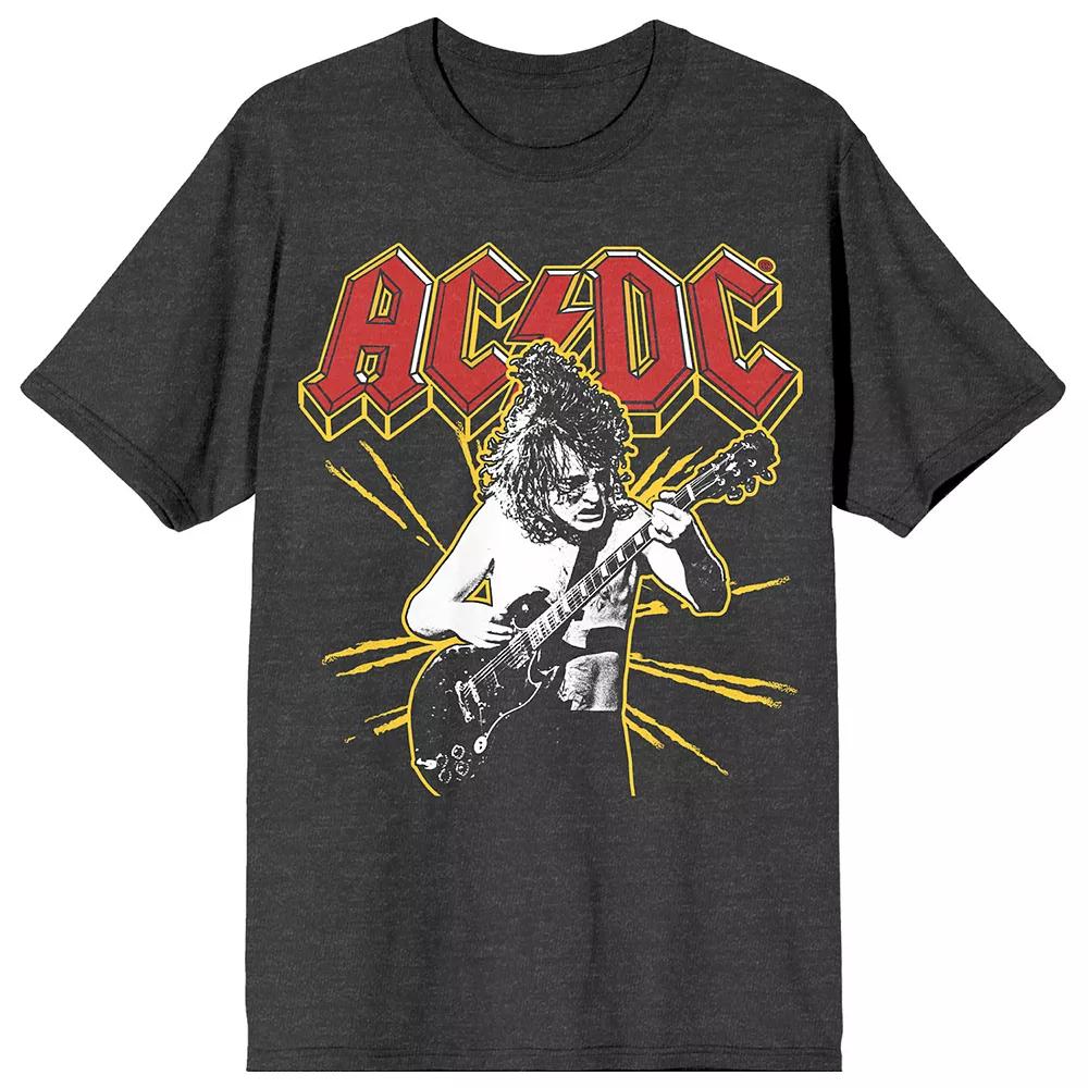 Junior's AC/DC Yellow Spark Graphic Tee, Girl's,  Product Image