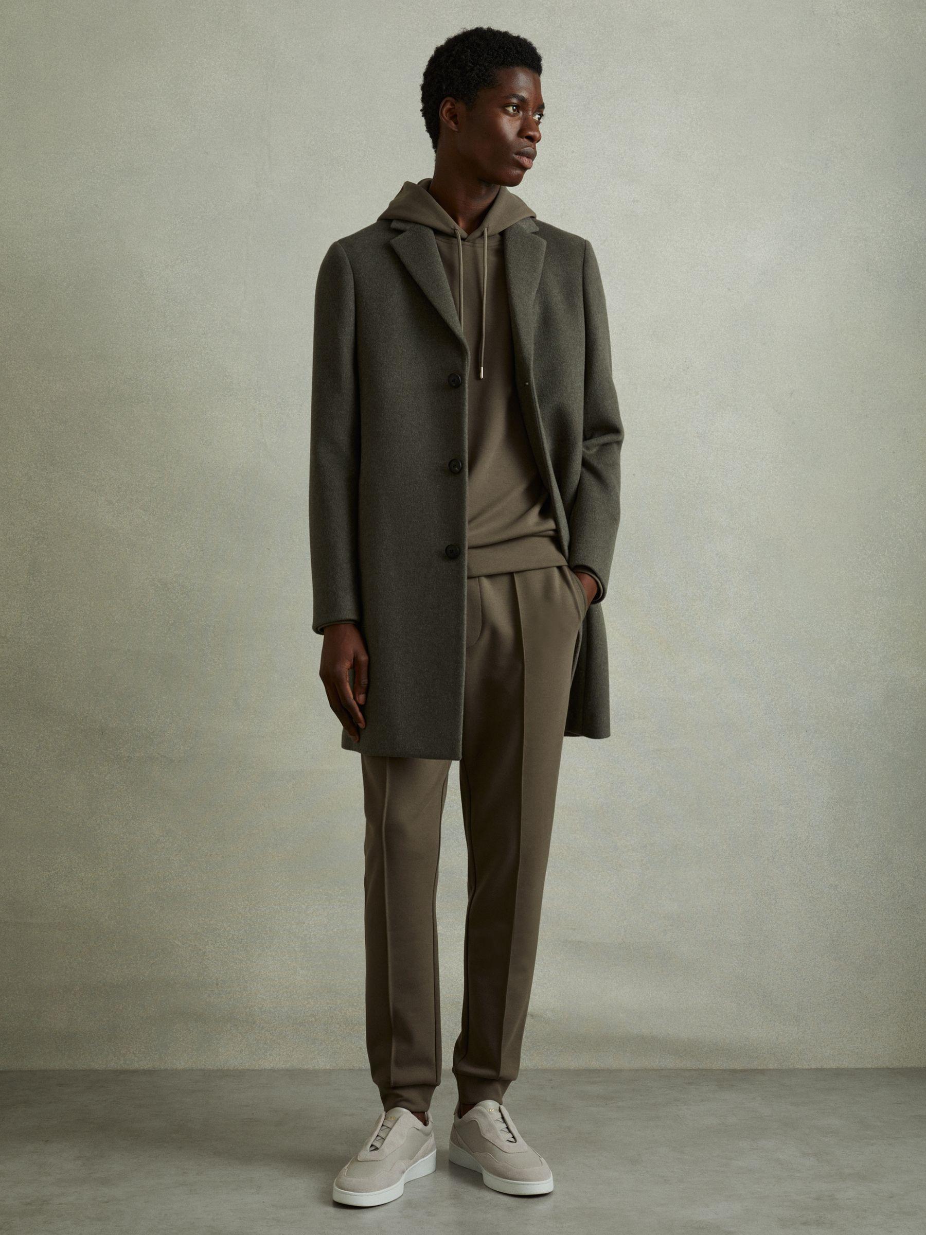 Drawstring Jersey Joggers in Sage Green Product Image