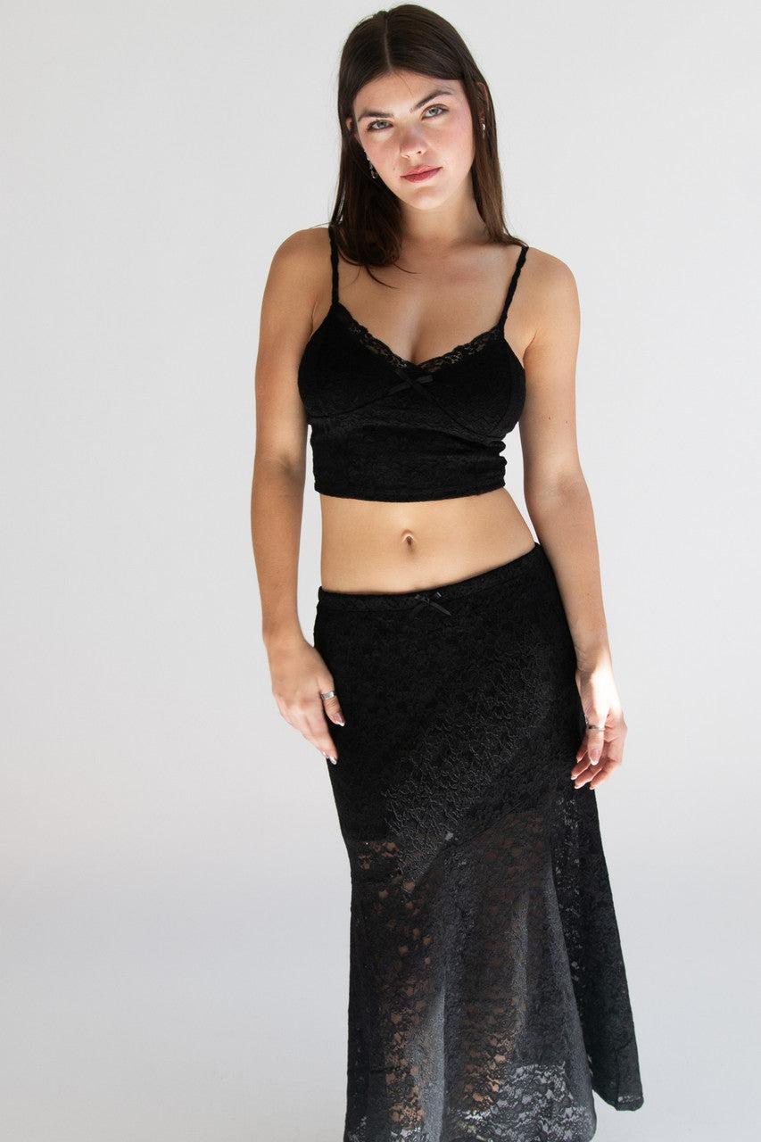 Lace Maxi Skirt Product Image