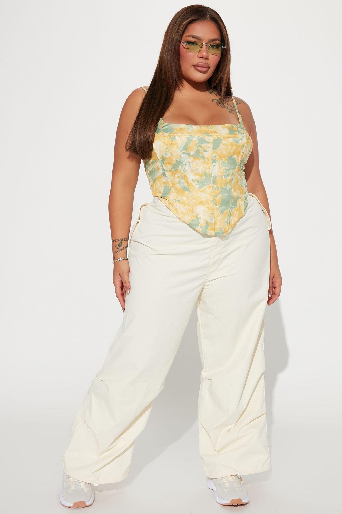 Bring Me Flowers Corset Top - Yellow/combo Product Image