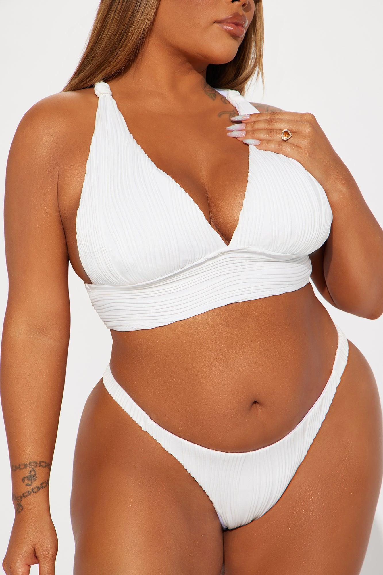 Amani Textured 2 Piece Bikini - White Product Image
