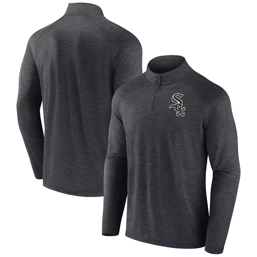 Men's Profile Black Chicago White Sox Big & Tall Raglan Quarter-Zip Top,  Product Image