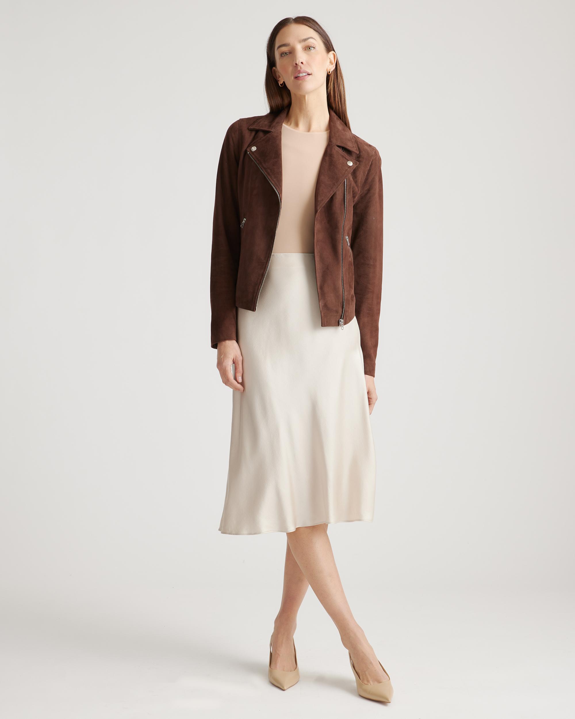 Quince | Women's Second Skin High Neck Bodysuit Nylon/Spandex Product Image