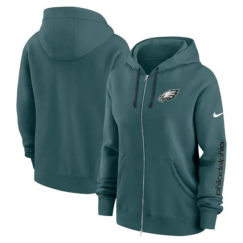 Women's Nike Midnight Green Philadelphia Eagles Phoenix Hoodie Full-Zip Sweatshirt, Size: XL Product Image