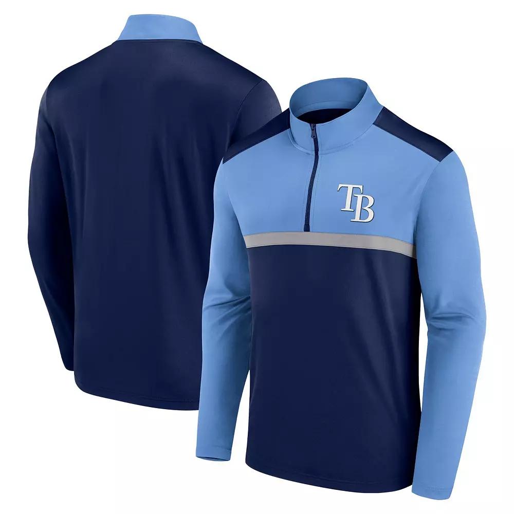 Men's Fanatics Navy Tampa Bay Rays Unstoppable Quarter-Zip Top,  Product Image