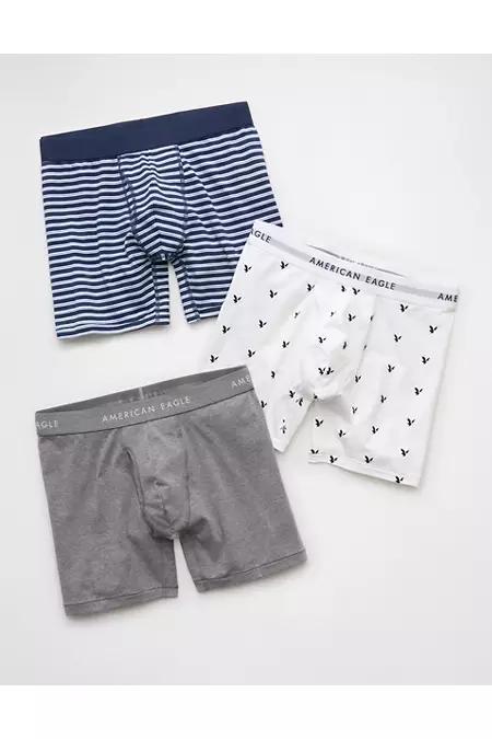 AEO Men's 6" Classic Boxer Brief 3-Pack Men's Product Image