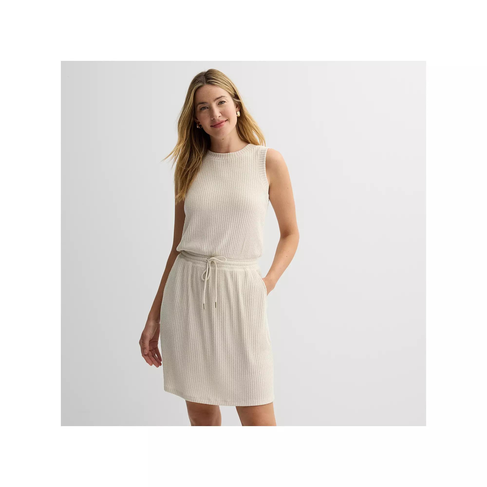 Women's Sonoma Goods For Life® Beachy Knit Dress, Size: XXL, Ivory Product Image