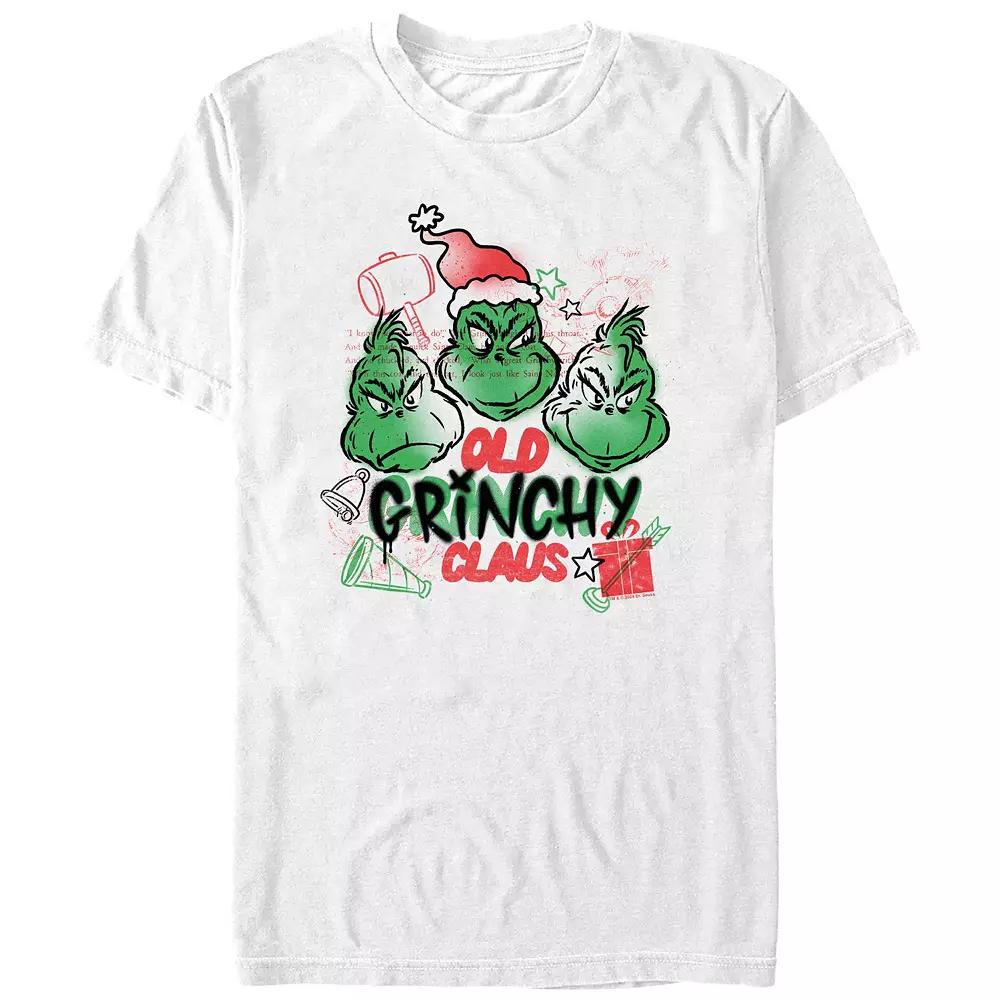 Big & Tall Dr. Seuss Old Grinchy Claus Graphic Tee, Men's,  Product Image