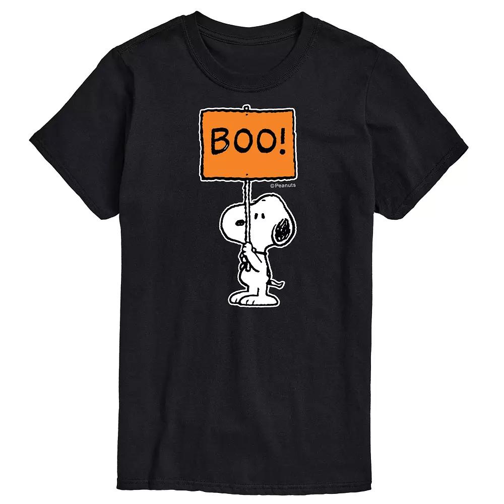 Men's Peanuts Snoopy Boo Sign Tee,  Product Image